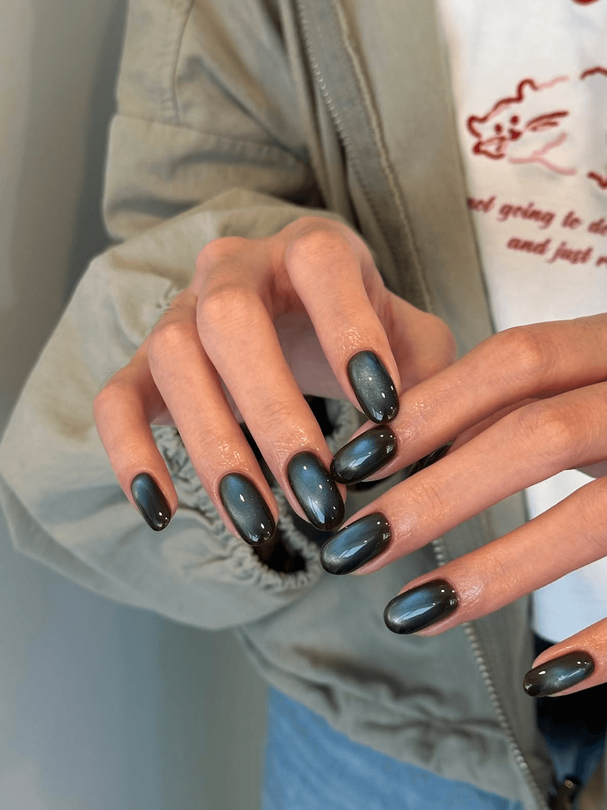 Mutsukiii_nails 貓眼亮片美甲作品